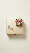 Pale Gold Festive Keepsake Box